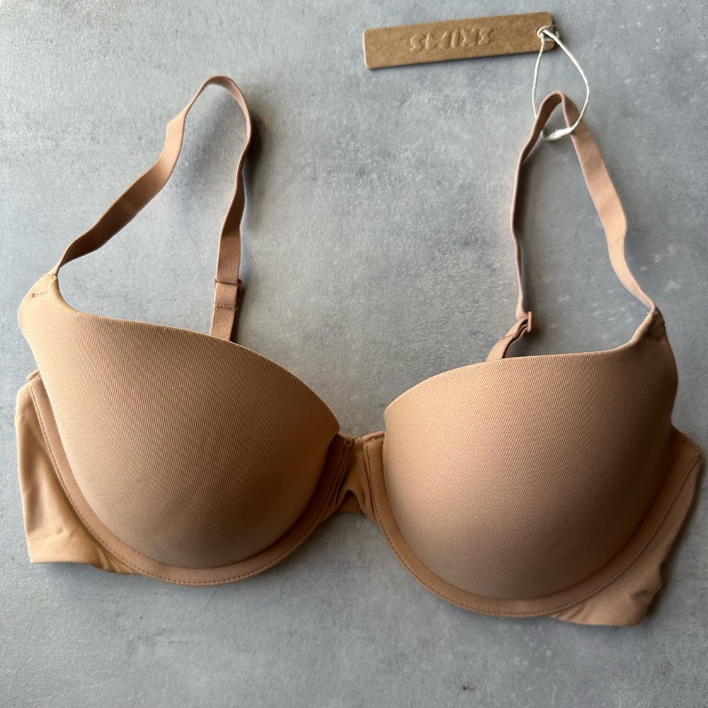 SKIMS Fits Everybody Push-Up Demi Bra in Ochre